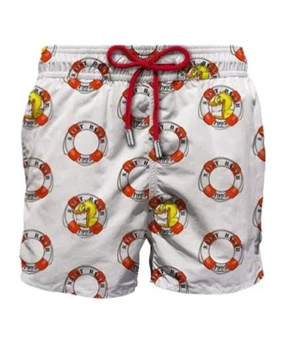 MC2 SAINT BARTH MC2 SAINT BARTH GRAPHIC PRINTED DRAWSTRING SWIM SHORTS