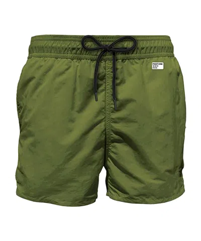 Mc2 Saint Barth Loose Waist Swimming Trunks In Green