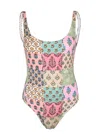Mc2 Saint Barth Lora Classic One Piece Jondal Patch In Multi