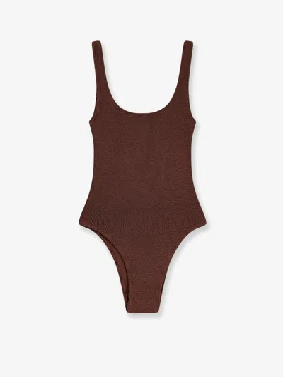 Mc2 Saint Barth Lora Nylon Bikini In Brown