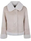 MC2 SAINT BARTH LORAYNE FAUX SHEARLING SHORT JACKET WITH SHERPA