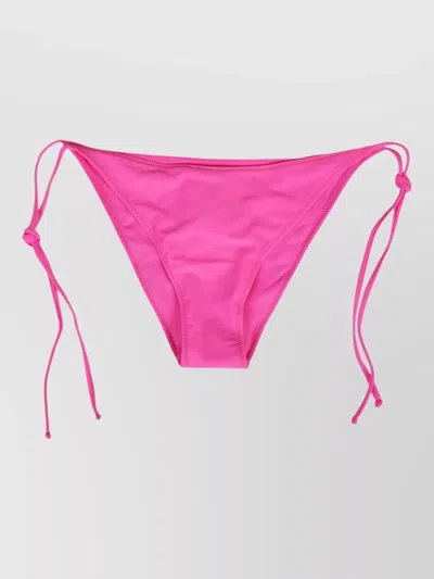 Mc2 Saint Barth Low Rise Tie Side Bikini Bottom In Pink