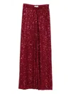 Mc2 Saint Barth Lucette Sequin-embellishment Trousers In Red