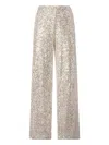 Mc2 Saint Barth Lucette Sequin Trousers In Gold