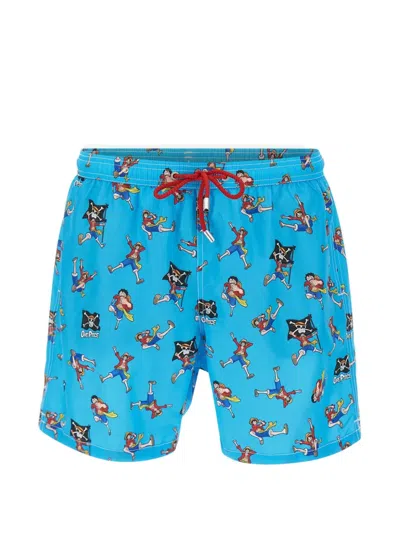 Mc2 Saint Barth Luffy Swim Shorts In Blue