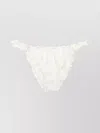 Mc2 Saint Barth Embroidered-eyelet Bikini Bottoms In White