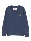 Mc2 Saint Barth Luton Jr Long-sleeve T-shirt In Blue