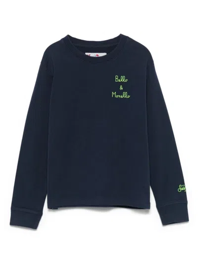 Mc2 Saint Barth Kids' Luton Jr T-shirt In Blue