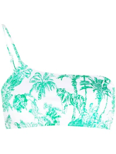Mc2 Saint Barth Macy Toile De Jouy-print Bikini In Green