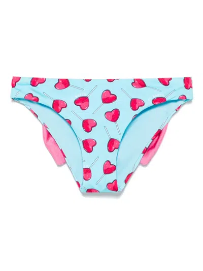 Mc2 Saint Barth Kids' Madame Bikini Bottom In Blue