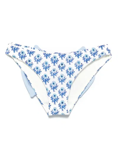 Mc2 Saint Barth Kids' Madame Bikini Bottoms In Blue