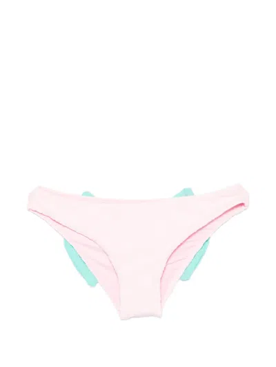 Mc2 Saint Barth Kids' Madame Bow Bikini Bottoms In Multi