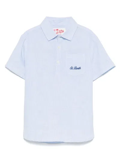 Mc2 Saint Barth Kids' Madeira Hemd In Blau