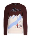 Mc2 Saint Barth Maglia Bombardino Alpes Ski Club Marrone In Brown
