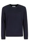 Mc2 Saint Barth Maglia G Collo Taglio Felpa Lana Cash In Blue Navy