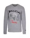 Mc2 Saint Barth Maglia Heron Bollicine Team Grigia In Gray