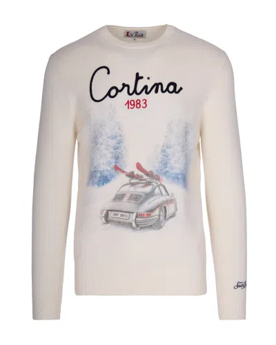 Mc2 Saint Barth Maglia Heron Cortina 1983 Panna In Neutral