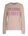Mc2 Saint Barth Maglia New Queen Splendida Splendente Beige In Pink