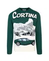 MC2 SAINT BARTH GREEN SWEATER GREEN CURTAIN