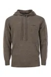 Mc2 Saint Barth Mahony - Hooded Lambswool Jumper In Brown