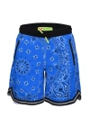 Mc2 Saint Barth Malibu Jr Bandanna Blue Boys Swimshorts In Blue