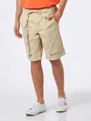 Mc2 Saint Barth Man Beige Bermuda With Side Pockets In Brown