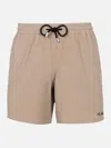 Mc2 Saint Barth Logo-embroidered Swim Shorts In White