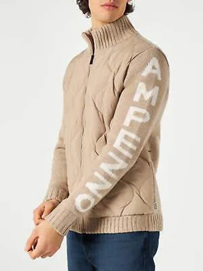 Pre-owned Mc2 Saint Barth Man Beige Padded Jacket