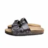 Mc2 Saint Barth Man Black Cork Sandals In Black