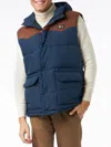 Mc2 Saint Barth Man Blue Down Vest In Blue