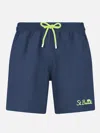 Mc2 Saint Barth Man Blue Navy Comfort Swim Shorts In Blue