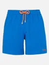 Mc2 Saint Barth Man Bluette Comfort Swim Shorts In Sky