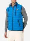 Mc2 Saint Barth Man Bluette Padded Vest Aspen In Blue