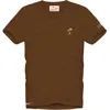 Mc2 Saint Barth Man Brown Cotton T-shirt