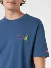 Mc2 Saint Barth T-shirt  Men Color Blue 1 In Blue