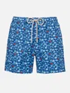 Mc2 Saint Barth Fish-print Swim Shorts In Blue