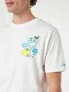 Mc2 Saint Barth Cotton Classic T-shirt Cpt Gin Tonic T-shirt In White