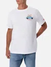 MC2 SAINT BARTH MAN COTTON T-SHIRT WITH FIAT 500 PLACED PRINT AND EMBROIDERY FIAT 500 SPECIAL EDITION