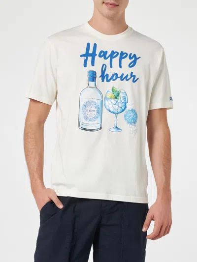 Mc2 Saint Barth Cotton Classic T Shirt In White