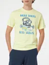 Mc2 Saint Barth Logo-embroidered Cotton T-shirt In Yellow