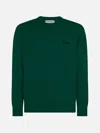 Mc2 Saint Barth Logo Embroidered Crewneck Jumper In Green
