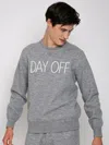Mc2 Saint Barth Crewneck Knitted Sweater With Day Off Embroidery In Grey