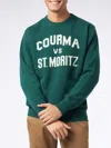 Mc2 Saint Barth Courma Vs St. Moritz-jacquard Jumper In Green