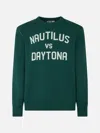 Mc2 Saint Barth Nautilus Vs Daytona Wool And Cashmere Blend Jumper In Green
