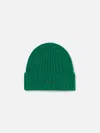 Mc2 Saint Barth Man Green Beanie With St. Barth Embroidery In Green