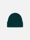 Mc2 Saint Barth Man Green Beanie With St. Barth Embroidery In Green