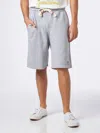 Mc2 Saint Barth Man Grey Cotton Bermuda In Grey