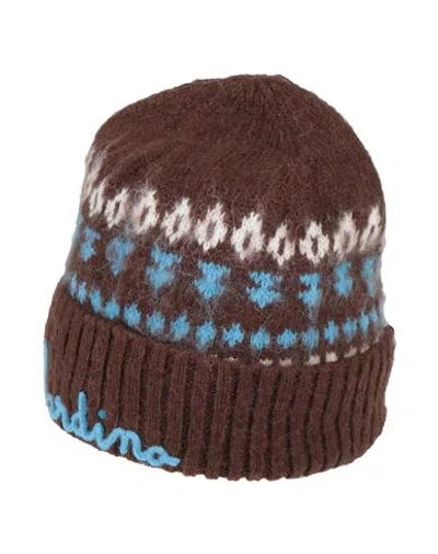 Mc2 Saint Barth Man Hat Dark Brown Size Onesize Acrylic, Polyamide, Alpaca Wool