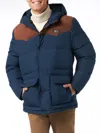 Mc2 Saint Barth Man Hooded Down Blue Jacket In Blue