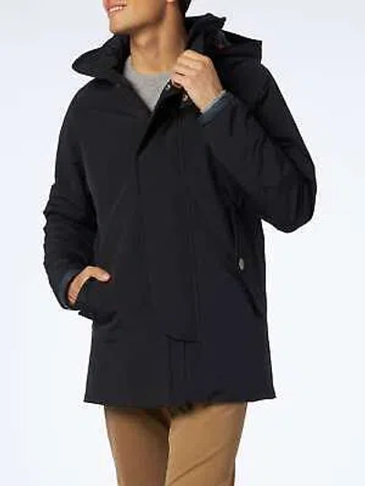 Pre-owned Mc2 Saint Barth Man Hooded Grey Voyager Parka Jacket In Gray